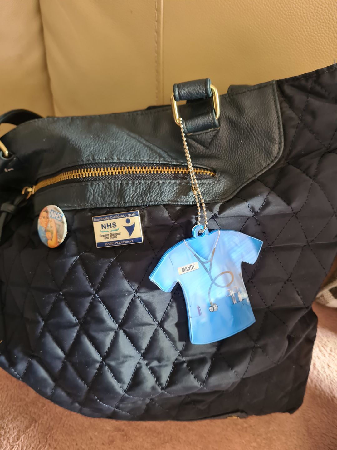 Customer photo review of Personalized Nurse Scrubs - Gift for Nurse Ornament