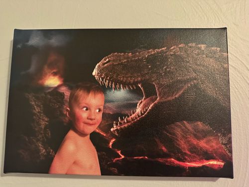 Customer photo review of Hungry Dino