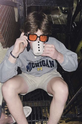 Customer photo review of Vintage University of Michigan Wolverines Sweatshirt Size Large