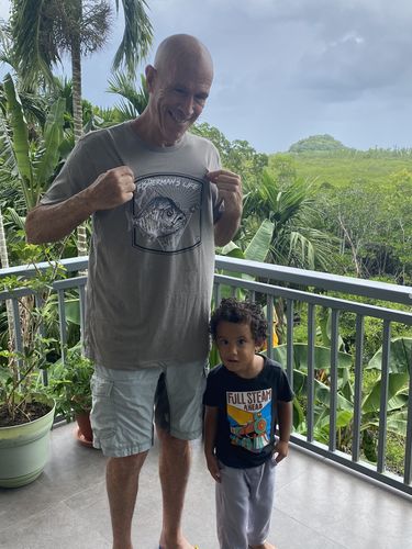 Customer photo review of Surf Perch Sandcrab T-Shirt