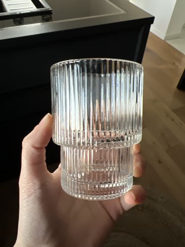 Customer photo review of RIFFLE GLASS SHORT | PARIS