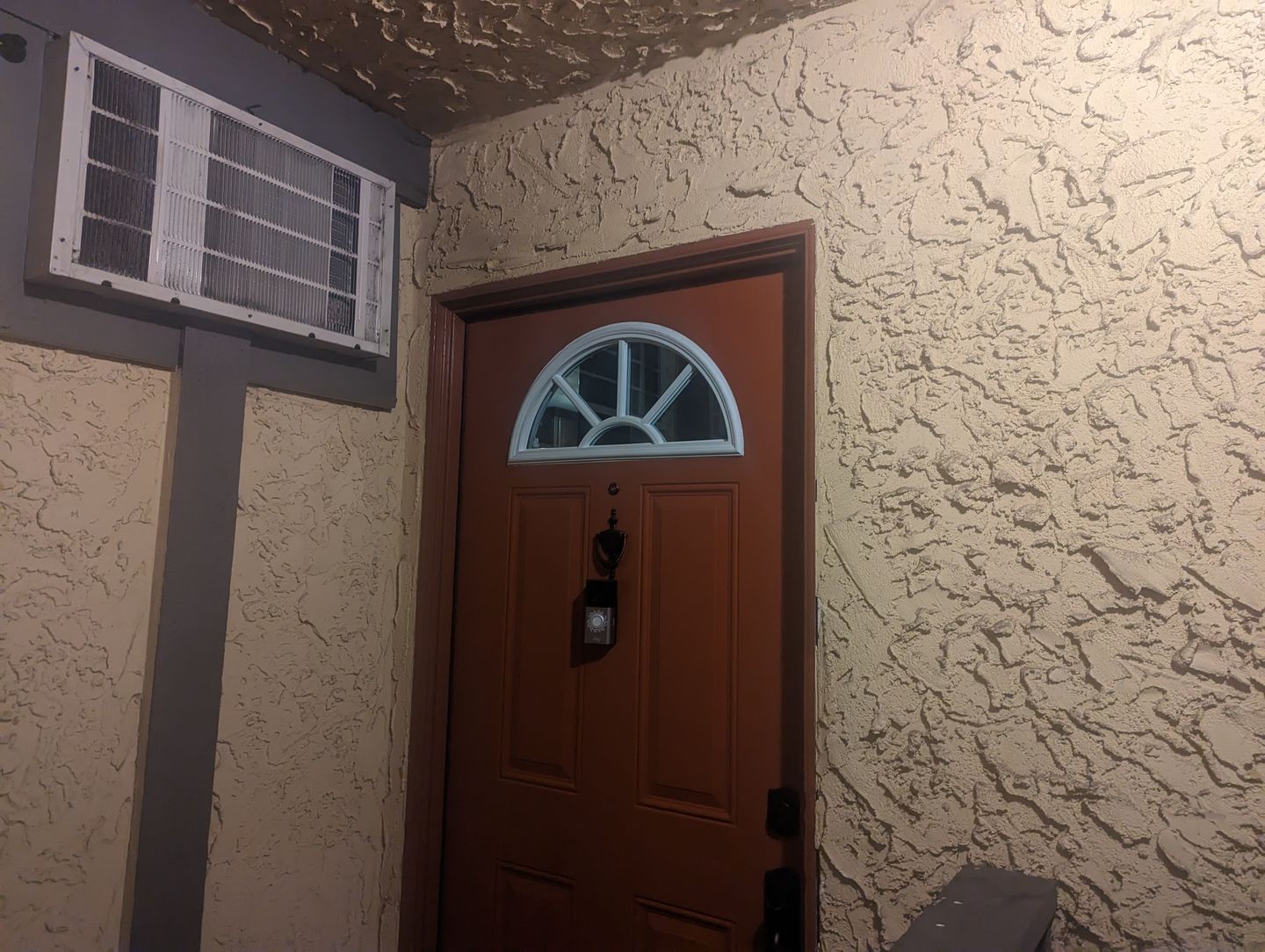 Customer photo review of Clear Sunburst Glass and Frame Kit (Fanlite 24" x 12" Frame Size)