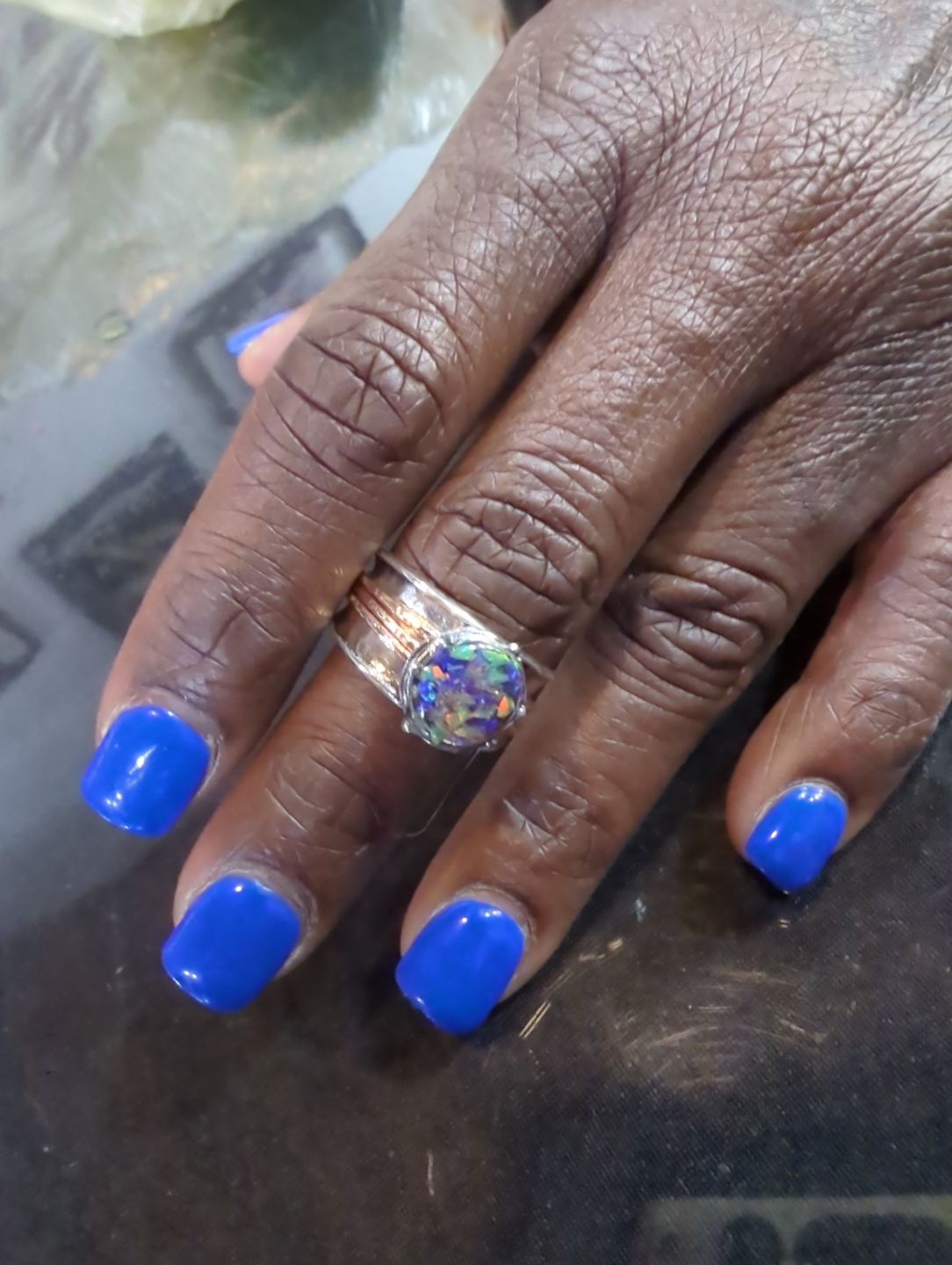 Customer photo review of Two Tone Spin Ring