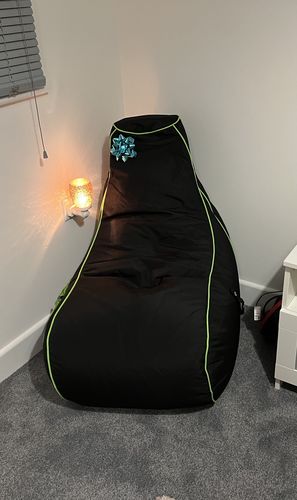 Customer photo review of 8-Bit Bean Bag (Compact Size)