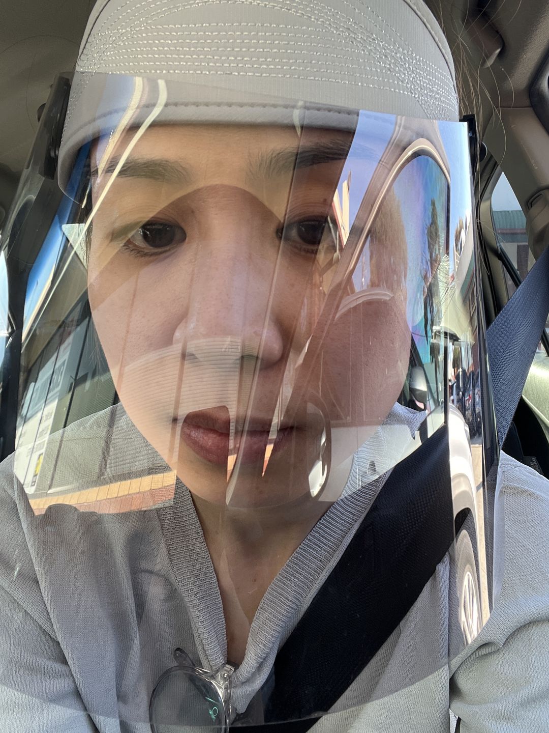 Customer photo review of UV Cut - Roll-up Discoloration Lens Visor Hat Unisex UPF50+