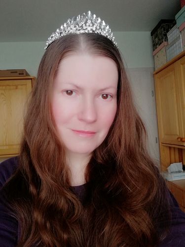 Customer photo review of Queen Camille Tiara