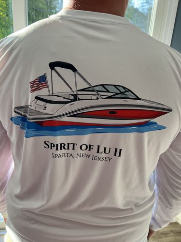Customer photo review of Mens Captain & Crew Drifit Custom Boat Shirts - Long Sleeve