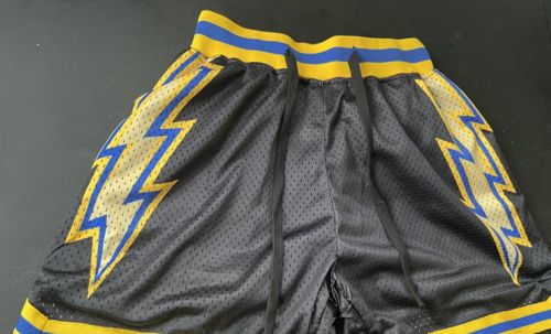 Customer photo review of Black Splash Bolts Basketball Shorts
