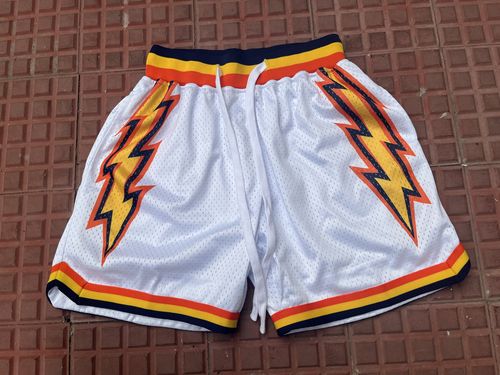 Customer photo review of White Splash Bolts Basketball Shorts