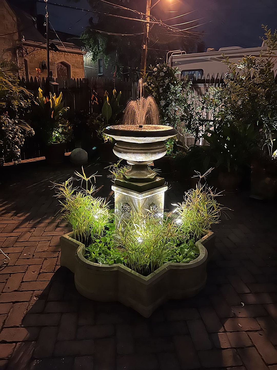 Customer photo review of TSUN Solar Spotlights Outdoor Garden Lights