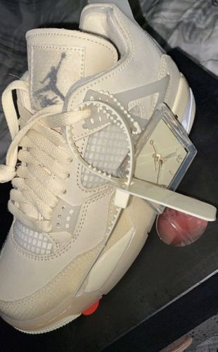Customer photo review of AIR JORDAN 4 RETRO OFF-WHITE SAIL
