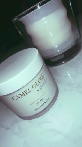 Customer photo review of Nourish & Restore Hair Mask