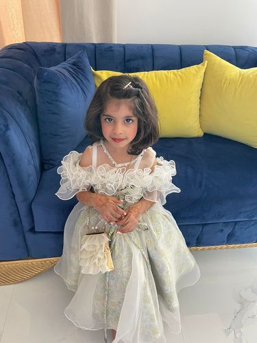 Customer photo review of Baby Girl Birthday Party Dress Summer Vintage Print Palace Princess Dress