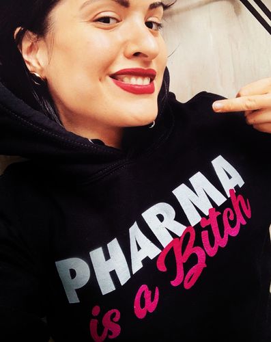 Customer photo review of HOODIE MÄDELS • PHARMA IS A BITCH