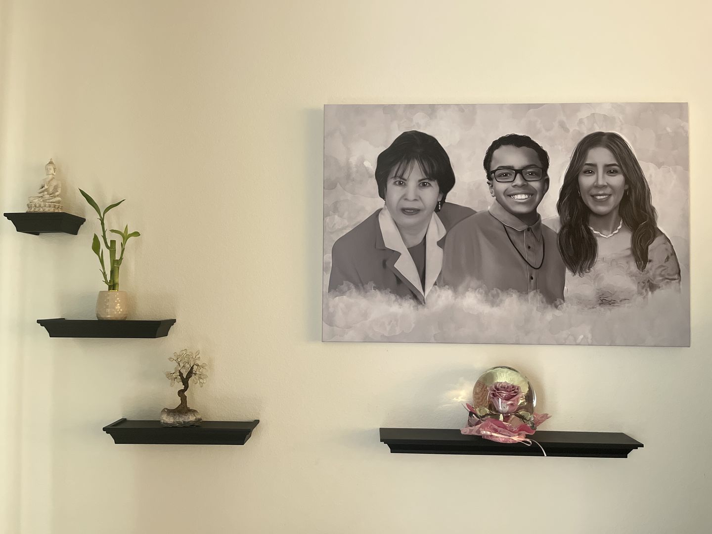 Customer photo review of Charcoal Memorial Portraits from Photos