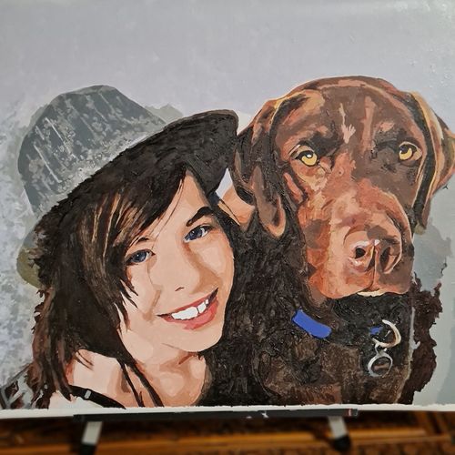 Customer photo review of Custom Paint By Numbers