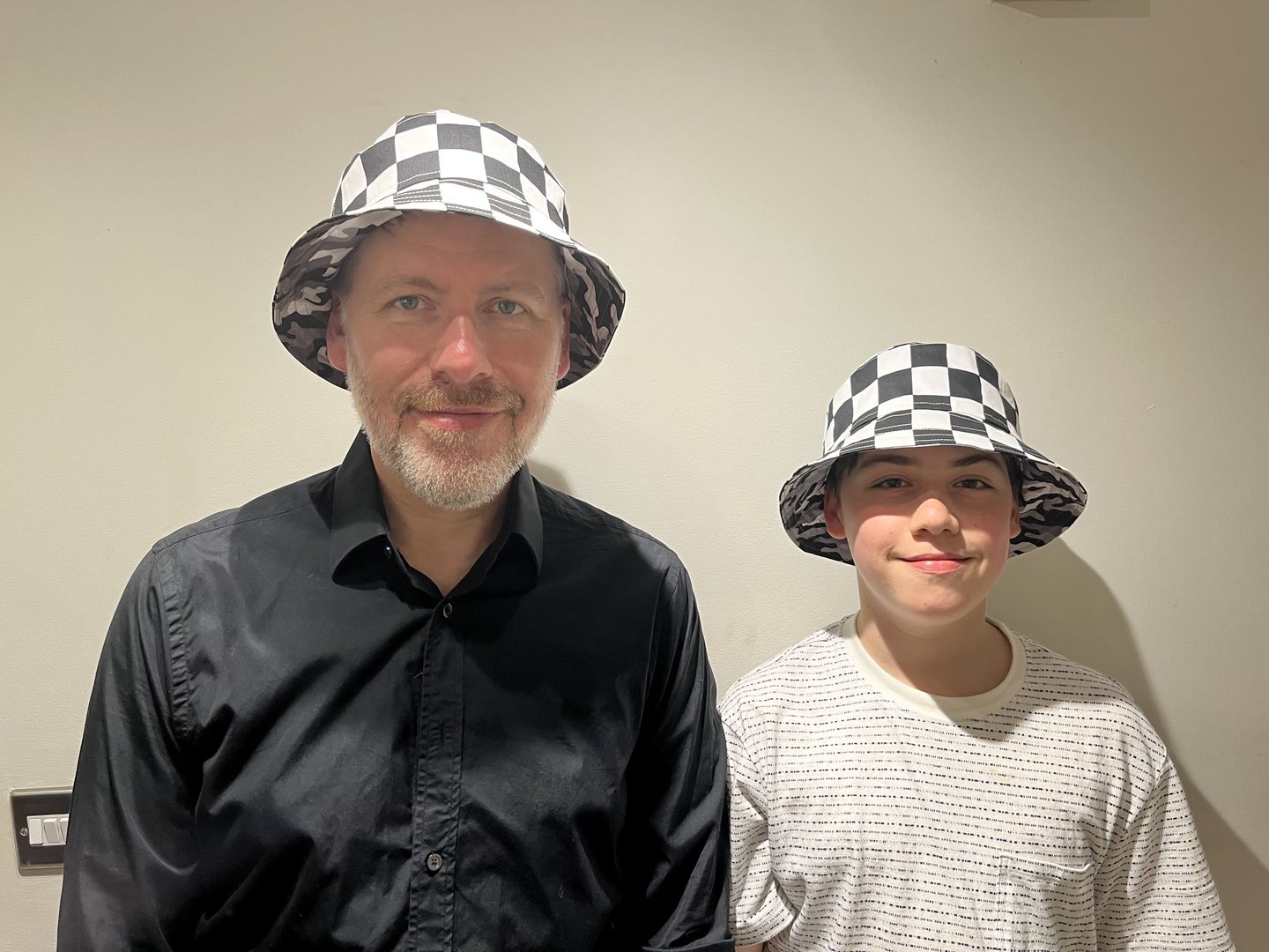 Customer photo review of Chef's Check Cotton Drill Fabric