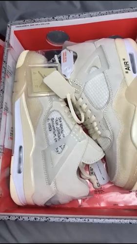 Customer photo review of AIR JORDAN 4 RETRO OFF-WHITE SAIL