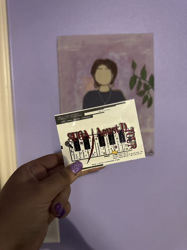 Customer photo review of BTS Suga | Agust D Tour Enamel Pins
