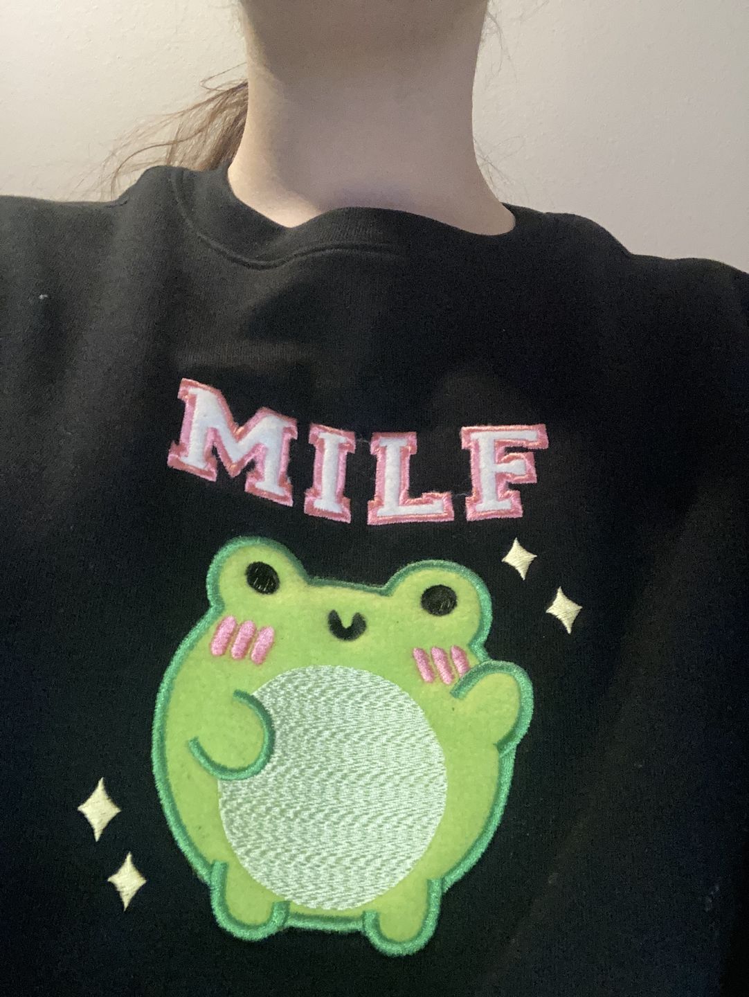 Customer photo review of Organic Cotton Man I Love Frogs Sweatshirt