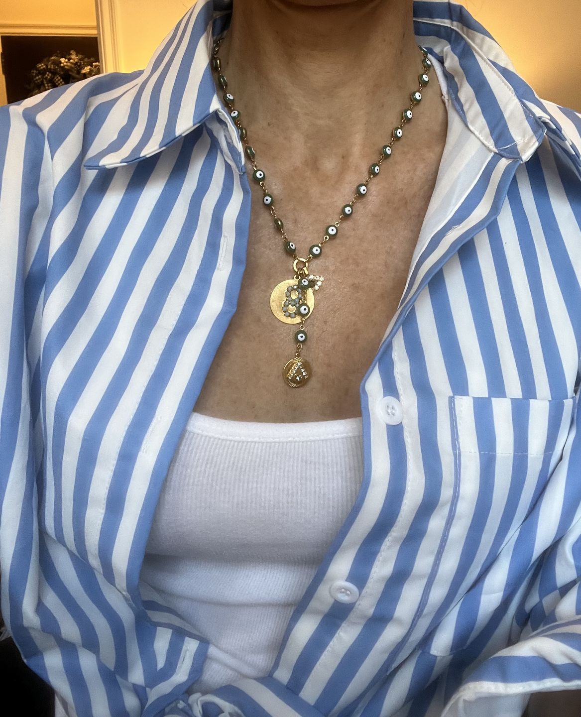 Customer photo review of Galia Necklace