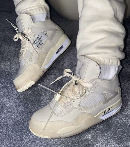 Customer photo review of AIR JORDAN 4 RETRO OFF-WHITE SAIL