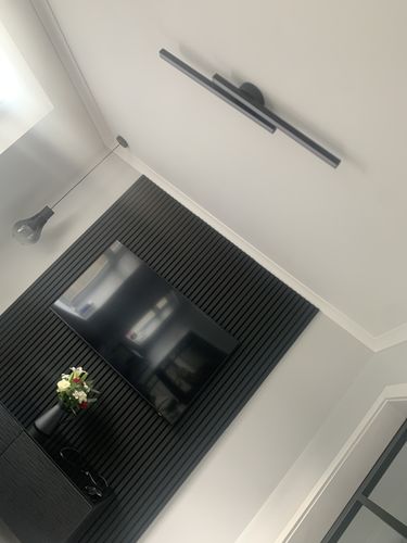 Customer photo review of Long Strip LED Black Flush Mount