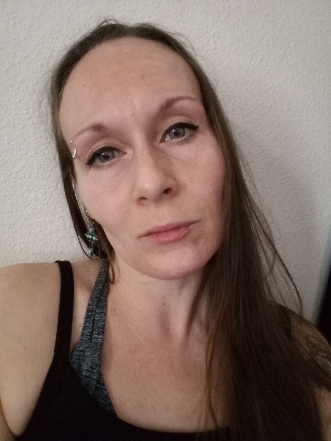 Customer photo review of Galor Blue Colored Contact Lenses
