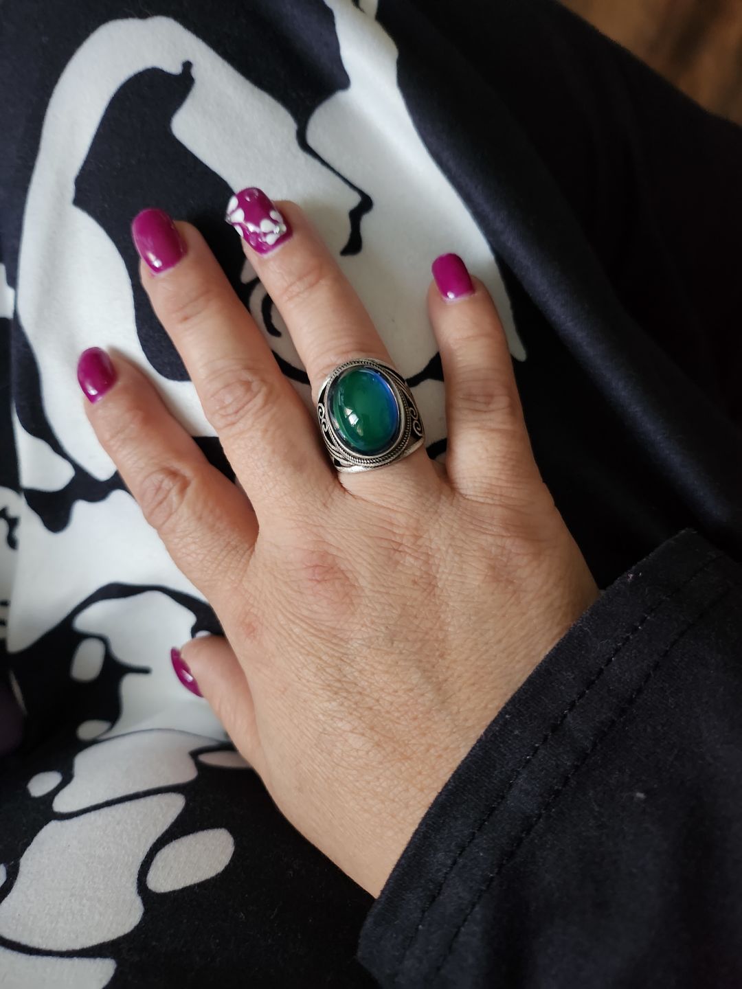 Customer photo review of New-Age Mood Ring