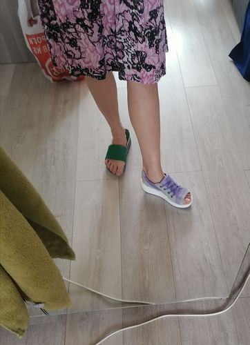 Customer photo review of On This Week Sale OFF 70%🔥Women Platform Soft Wide Fit Adjustable Sandals, Open Toe Mesh Comfortable Sandals