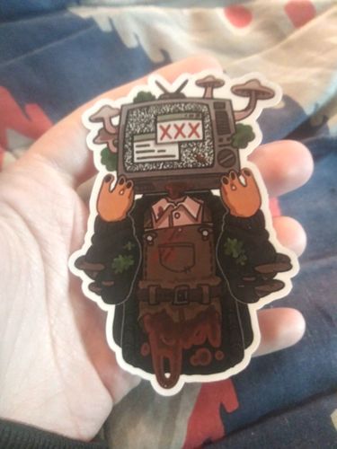 Customer photo review of TV Head Gore Stickers