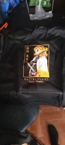Customer photo review of Demon Slayer Kyojuro Rengoku Hoodie