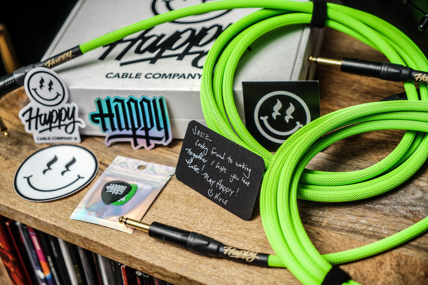 Customer photo review of The Signature Happy Cable - Lambo Green