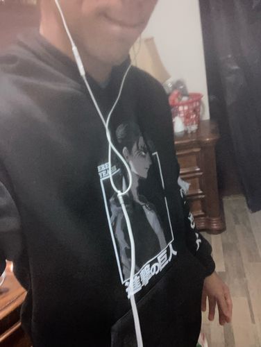 Customer photo review of Attack On Titan Eren Jager Graphic Hoodie