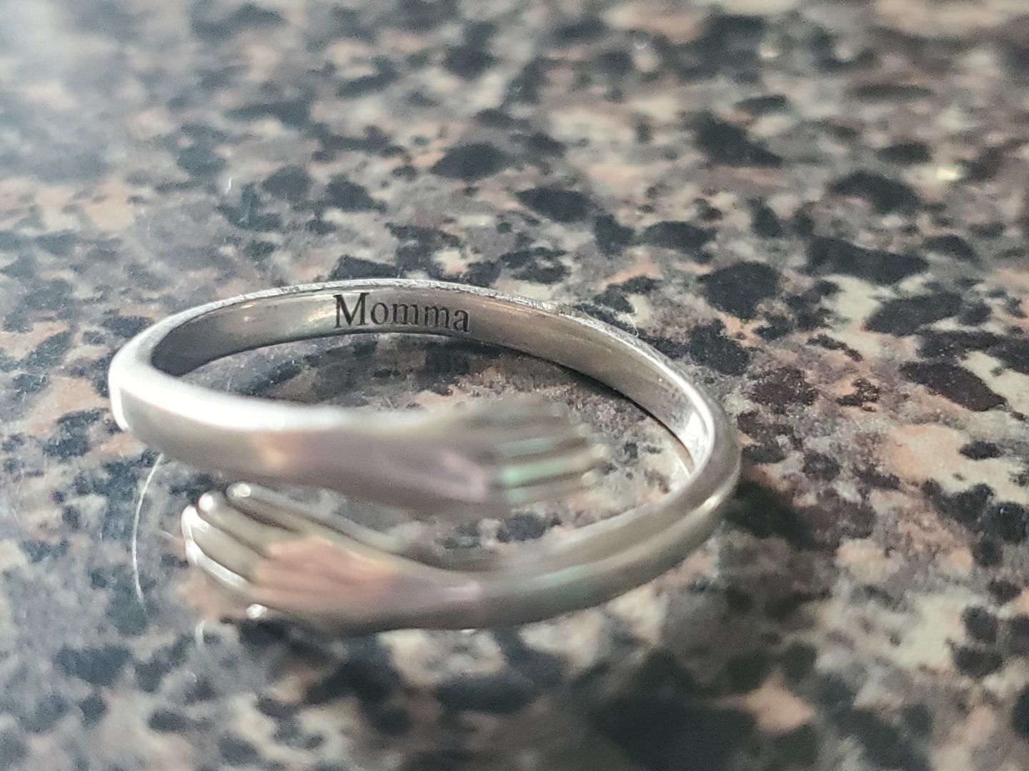 Customer photo review of The Hug From Heaven | Custom S925 Ring