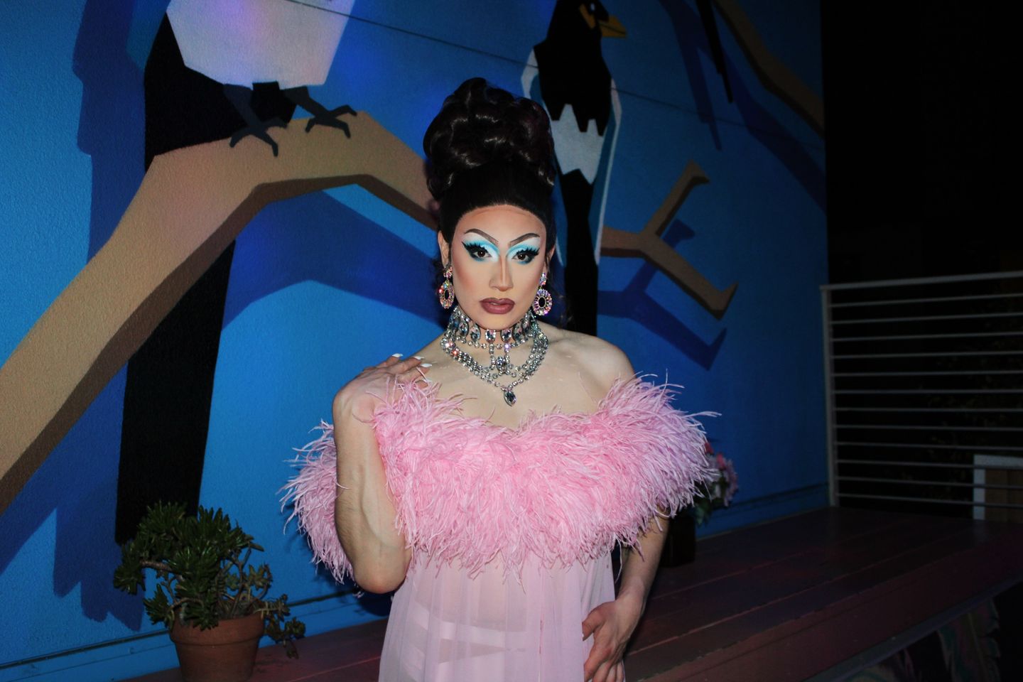 Customer photo review of Ostrich Feather Boa