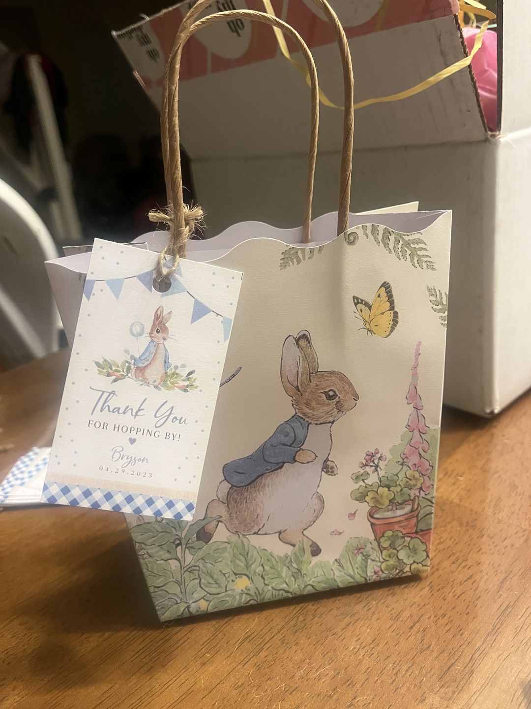 Customer photo review of Peter Rabbit In The Garden Party Bags