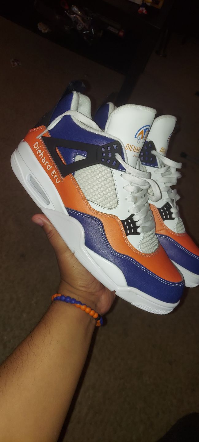 Customer photo review of Personalized Sneakers, Custom Sneakers, Put name or business name on it, AJ1-C03200