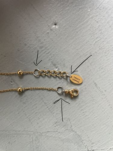 Customer photo review of Delicate Necklace - Gold