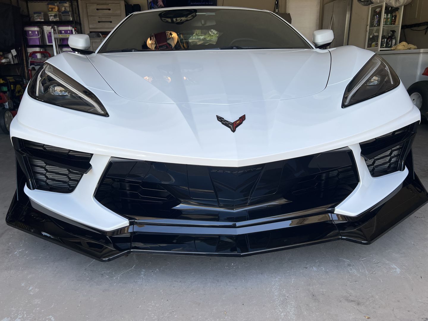 Customer photo review of Corvette C8 EOS Performance Track Edition Front Splitter Lip