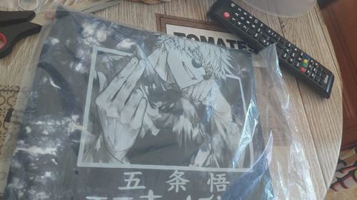 Customer photo review of Jujutsu Kaisen Satoru Gojo Tie-Dye T-shirt