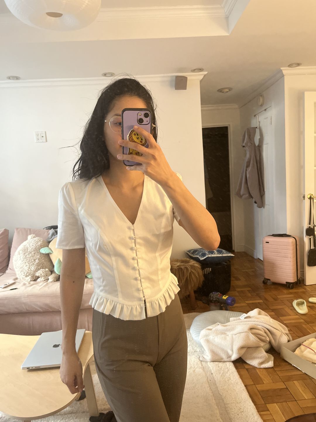 Customer photo review of Gina Cotton Blouse