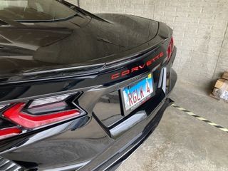 Customer photo review of Chevrolet Corvette C8 Low Profile Rear Lid Wing Spoiler