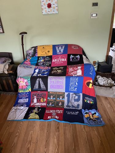 T-shirt quilt from illinois state university by Tracy from IN