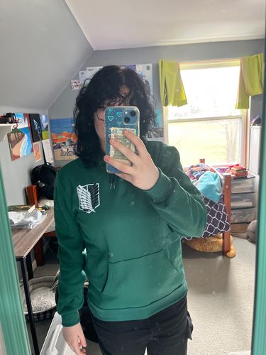 Customer photo review of Attack on Titan Wings of Liberty Hoodie