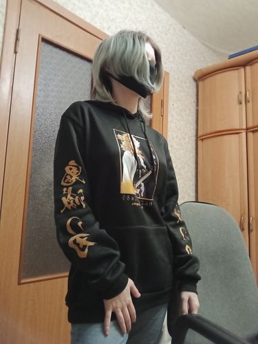 Customer photo review of Demon Slayer Kyojuro Rengoku Hoodie