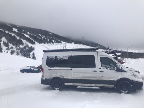 Customer photo review of Transit - Windshield Shade