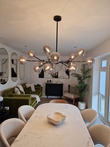 Customer photo review of 15-Light Sputnik Modern Sphere Chandelier