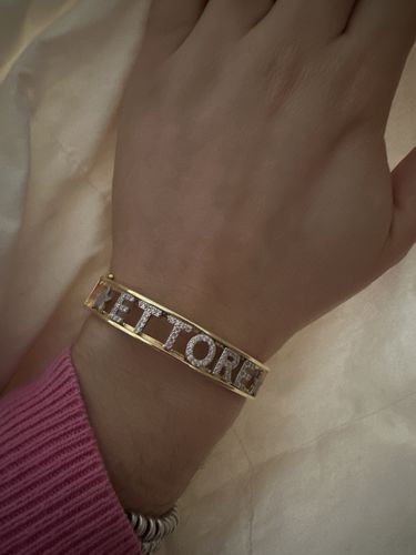 Customer photo review of Bracciale Nome Manetta