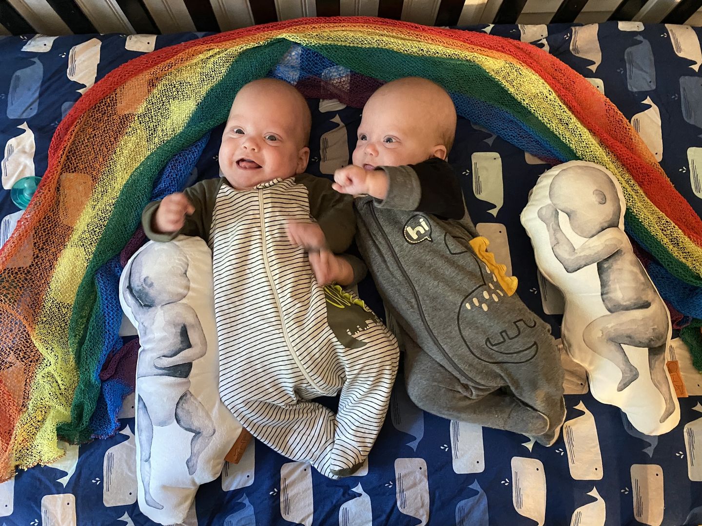 Customer photo review of Birth Pillow Watercolor One